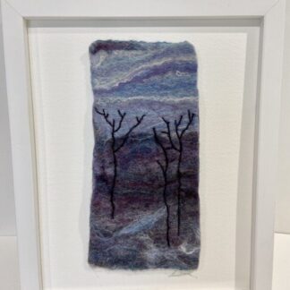 Winter Landscape - Felt Textile Painting