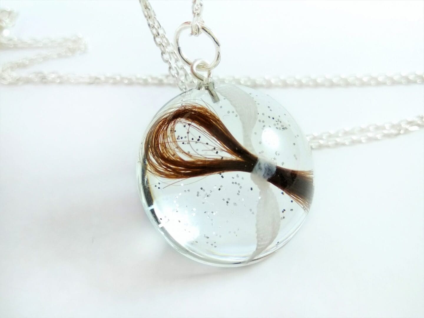 Child's First Haircut Keepsake - Lock of Hair Necklace - Memorial Jewellery