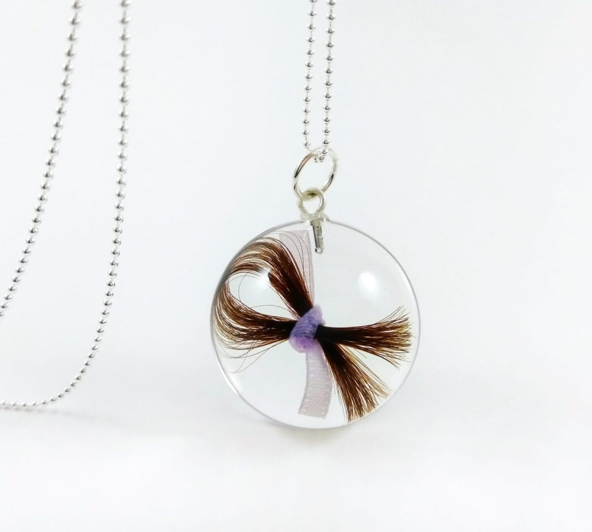 Child's First Haircut Keepsake - Lock of Hair Necklace - Memorial Jewellery - Image 6