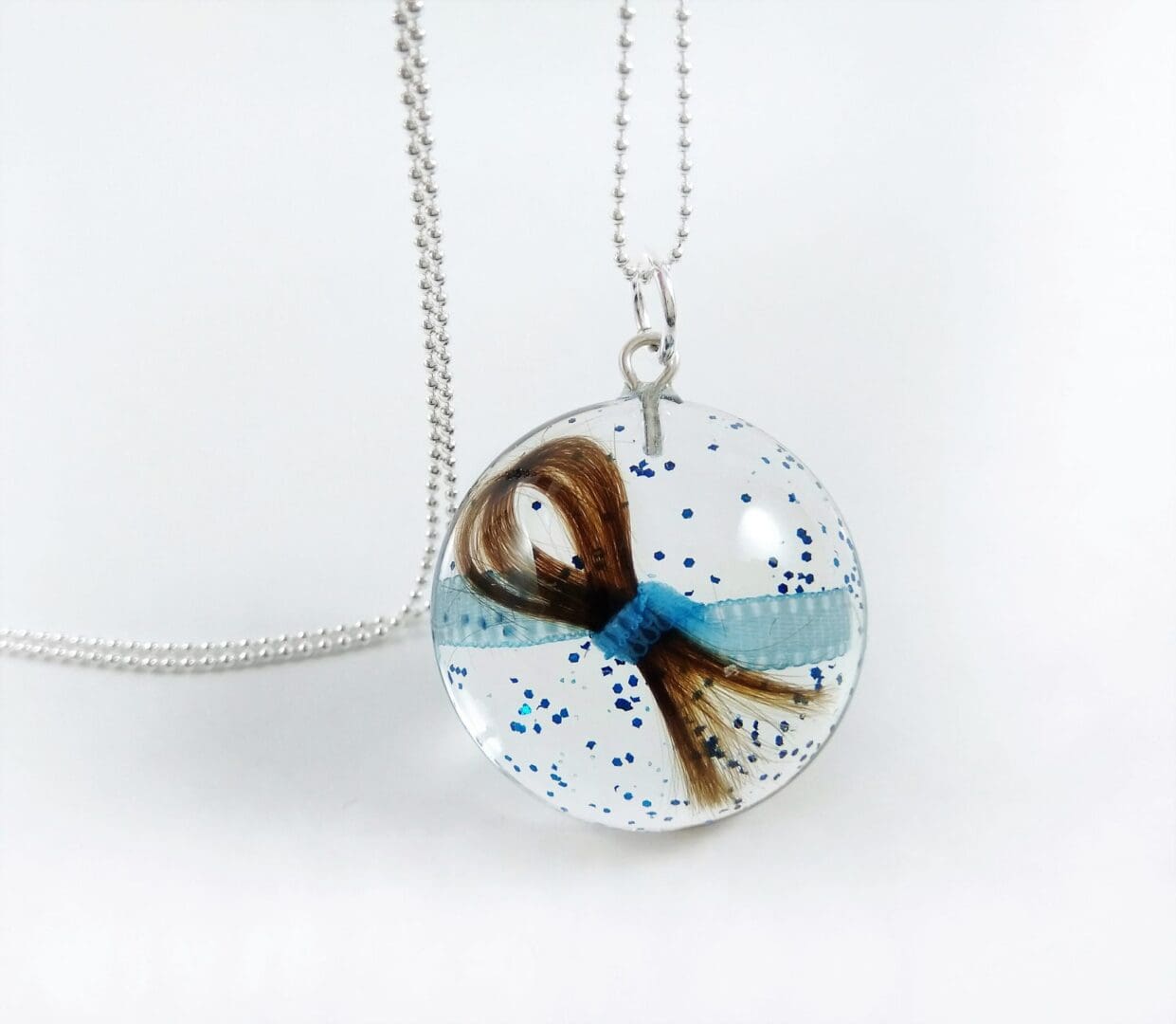 Child's First Haircut Keepsake - Lock of Hair Necklace - Memorial Jewellery - Image 5