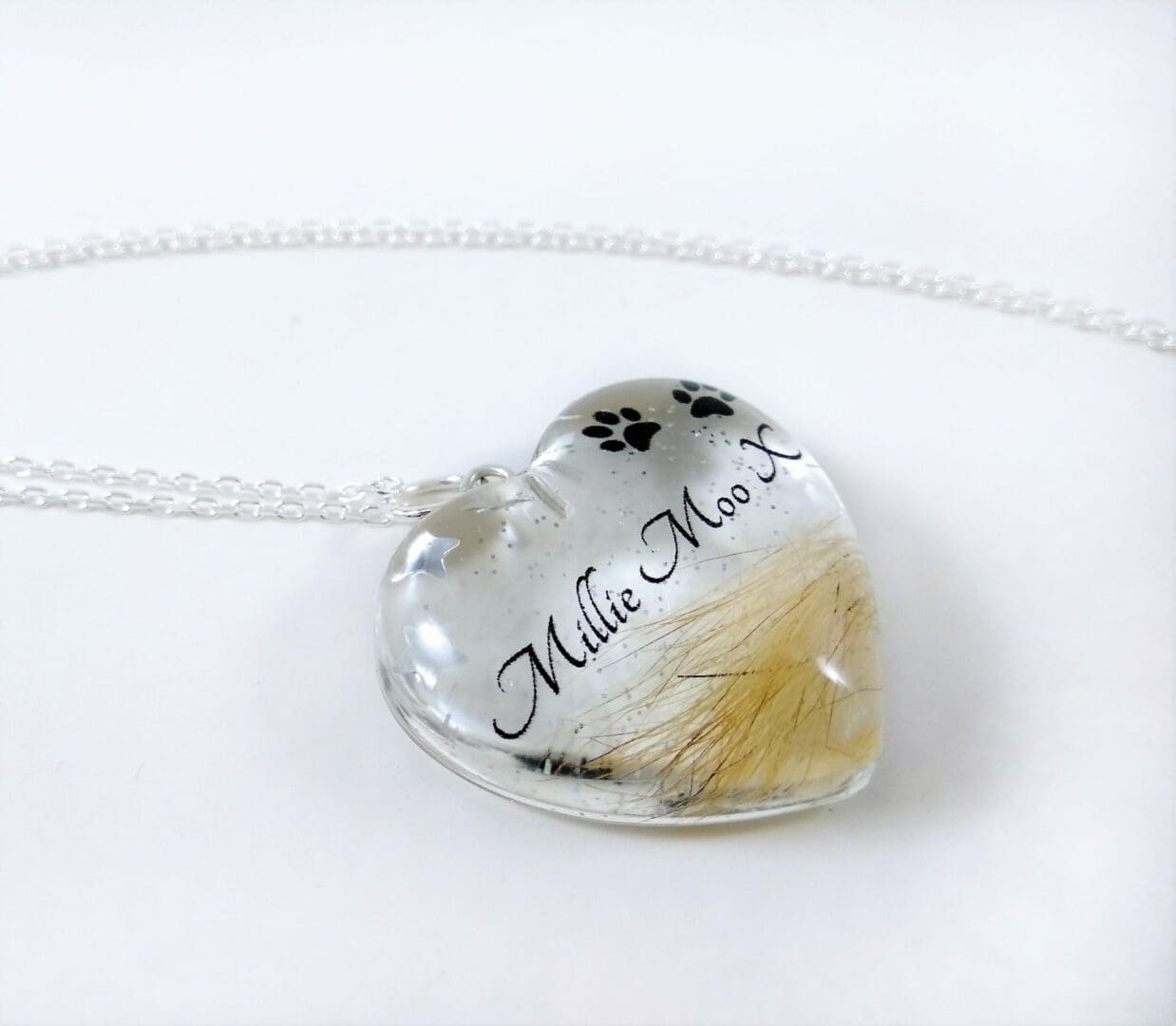 Pet Loss Jewellery - Hair Fur Keepsake Pendant - Custom Personalised Memorial Locket - Image 6