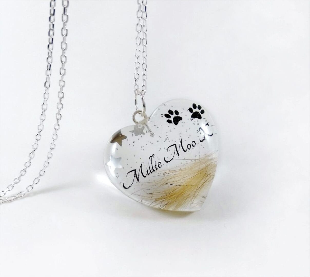Pet Loss Jewellery - Hair Fur Keepsake Pendant - Custom Personalised Memorial Locket - Image 4