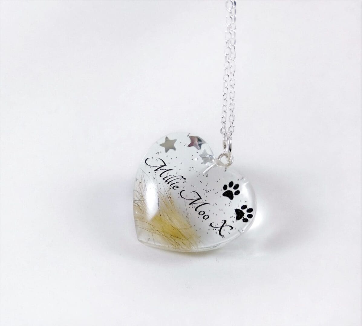 Pet Loss Jewellery - Hair Fur Keepsake Pendant - Custom Personalised Memorial Locket - Image 3