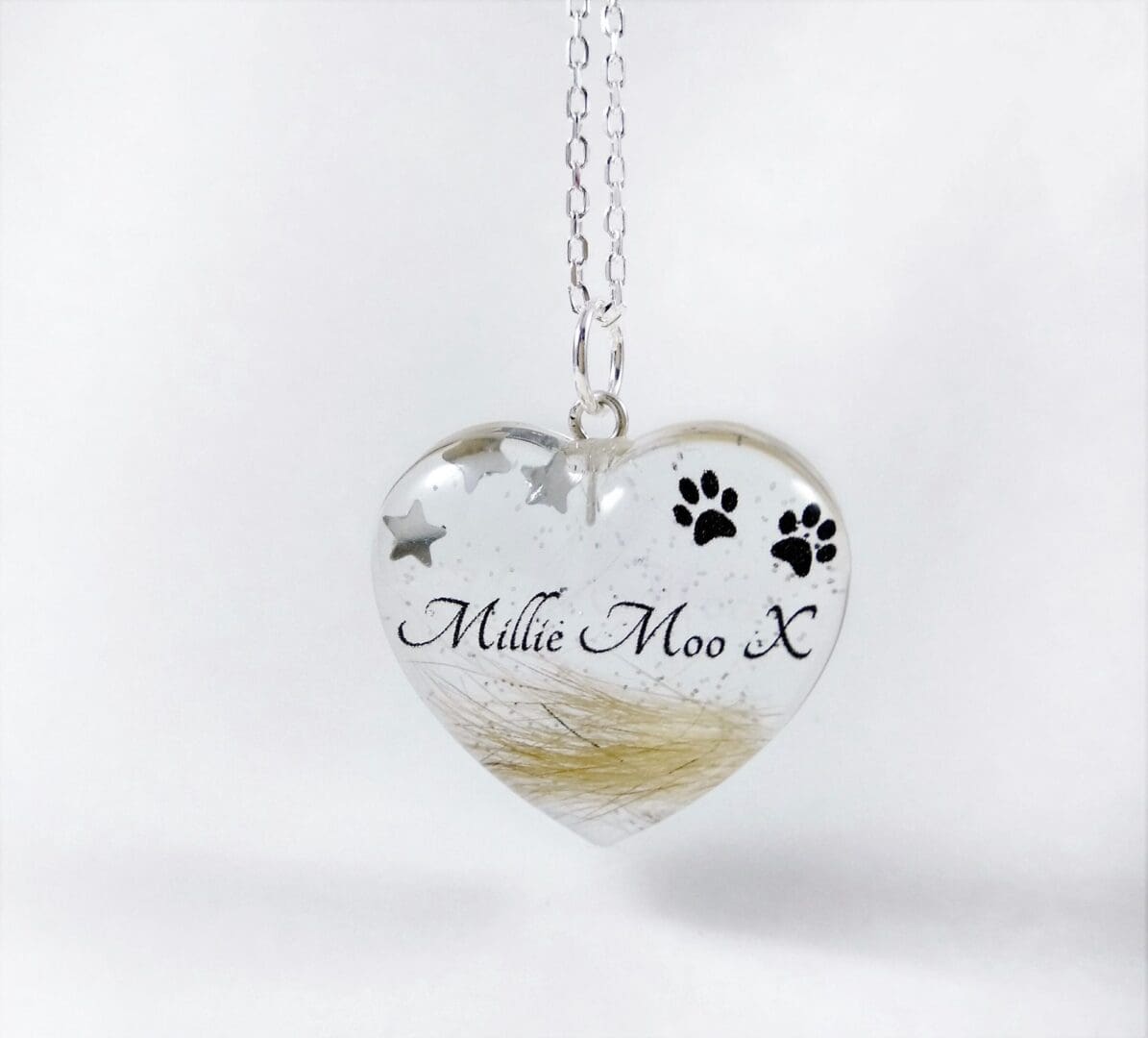 Pet Loss Jewellery - Hair Fur Keepsake Pendant - Custom Personalised Memorial Locket - Image 2