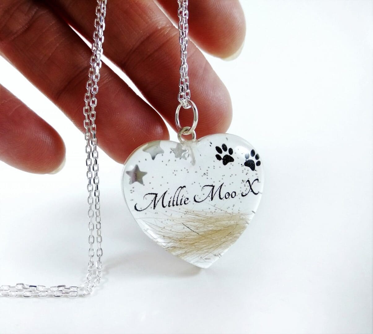 Pet Loss Jewellery - Hair Fur Keepsake Pendant - Custom Personalised Memorial Locket - Image 5