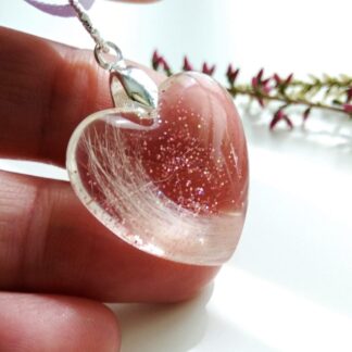 Small Heart Hair Keepsake Pendant - Custom Memorial Jewellery