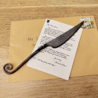 Hand Forged Blacksmith Made Spiral Letter Opener