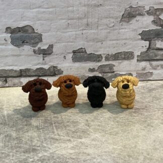 Cockapoo labradoodle clay figure