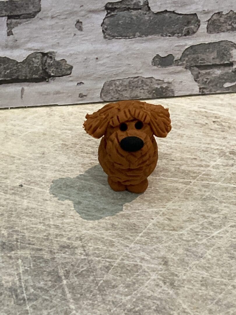 Cockapoo labradoodle clay figure - Image 2