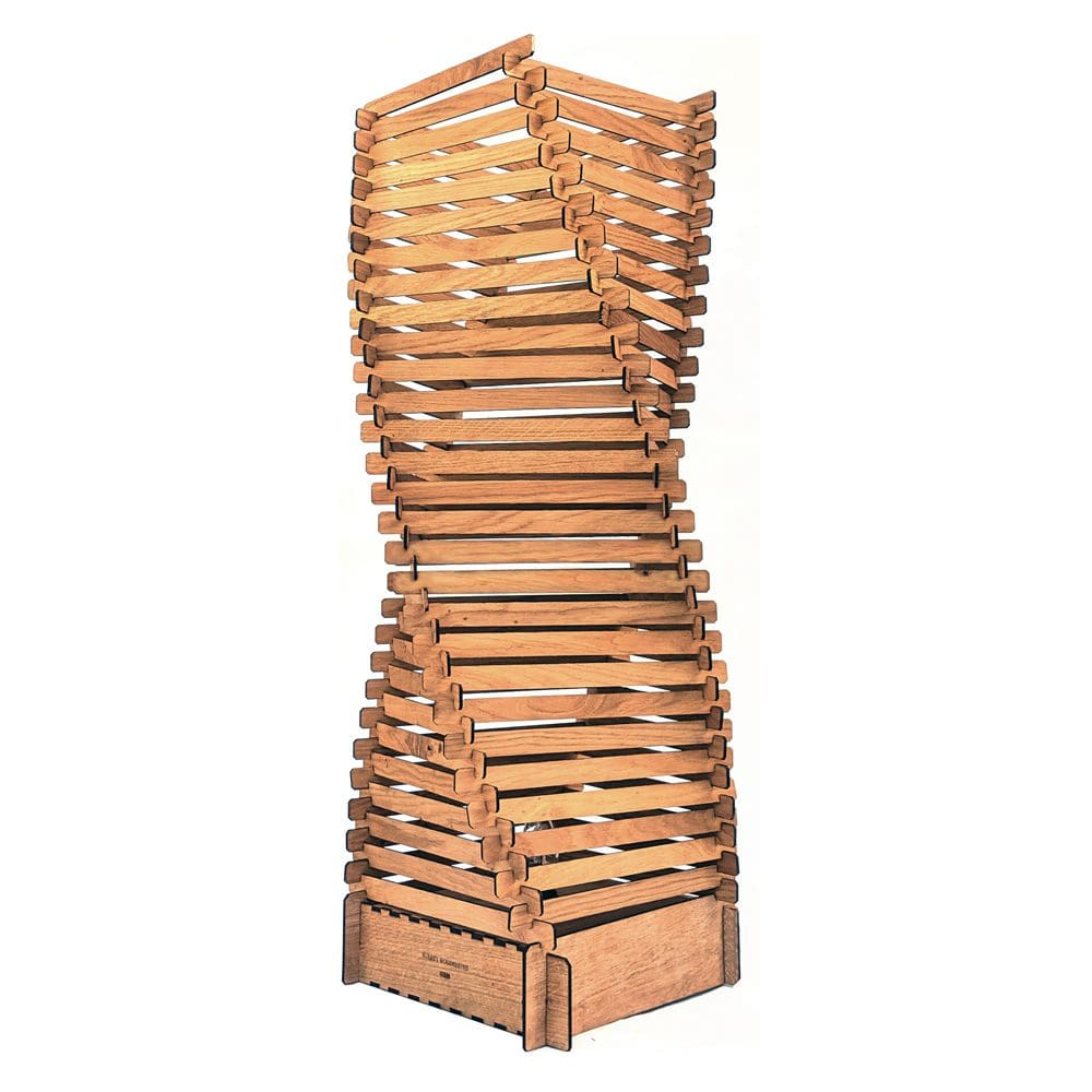 Floor lamp made from characterful wood. Pick from birch, oak, walnut or mahogany - Image 6