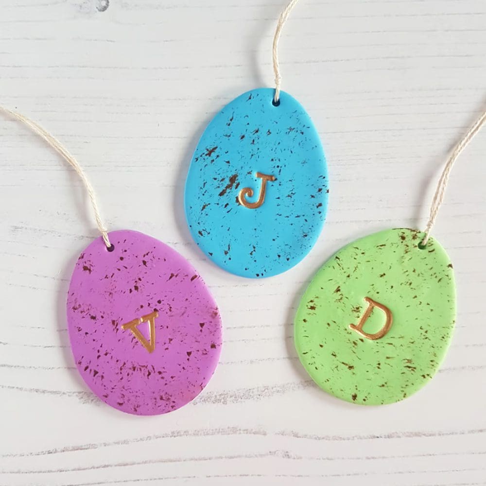 Personalised Easter Egg Decoration with initial - Image 5