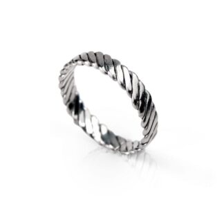 Sterling Silver Woven Celtic Band Ring