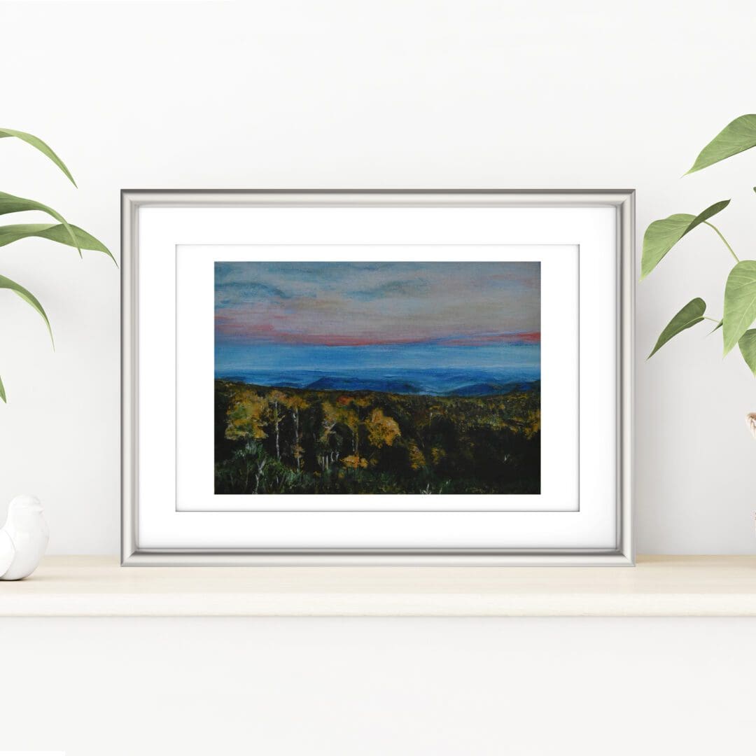 Blue Ridge Mountains Skyline Drive Virginia A4 Print - Energy Art Landscapes