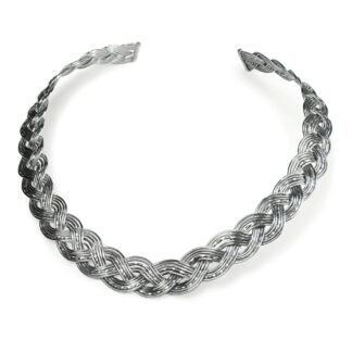 Sterling Silver Woven Celtic Torque Necklace