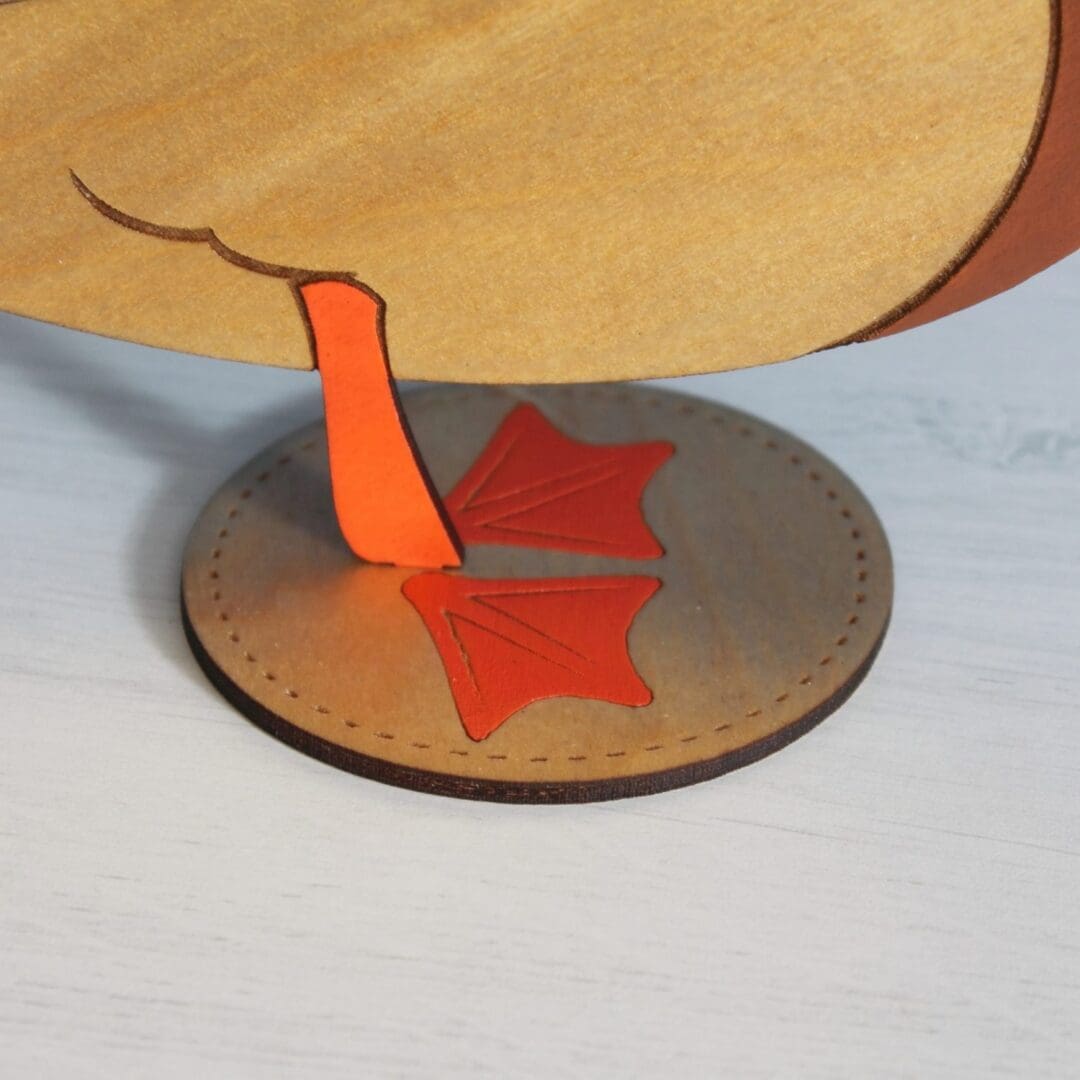 Standing Wooden Mallard Duck - Etched and Hand Painted - Image 5