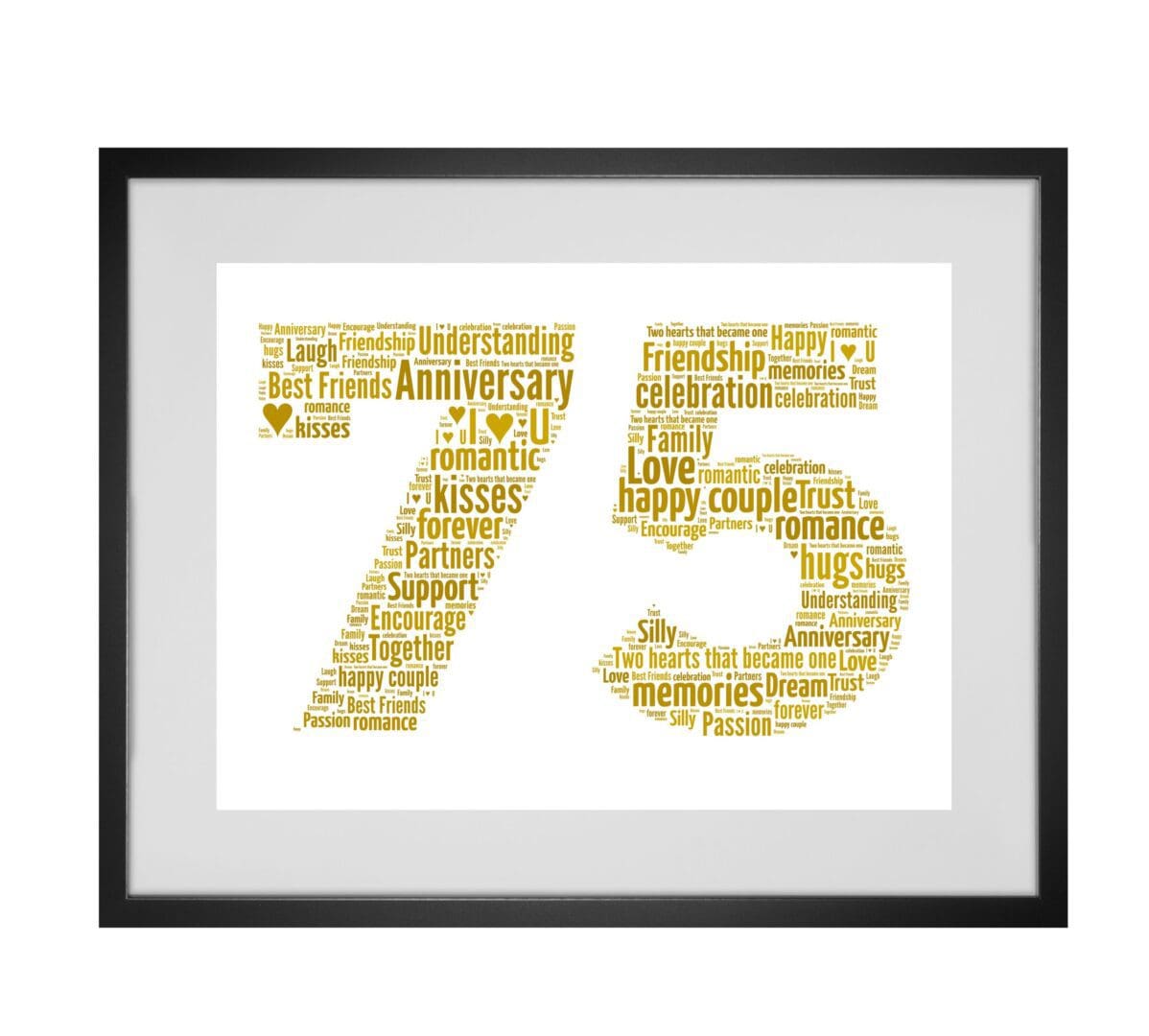 Personalised Number Word Art Print (any number can be made) - Image 6