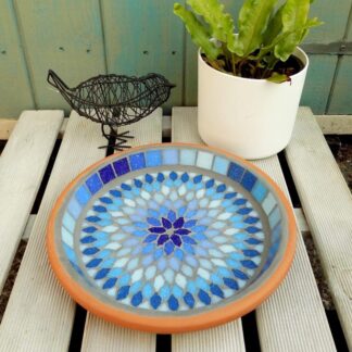 Gypsy Sky Mosaic Bird Bath Wildlife Garden Ornament