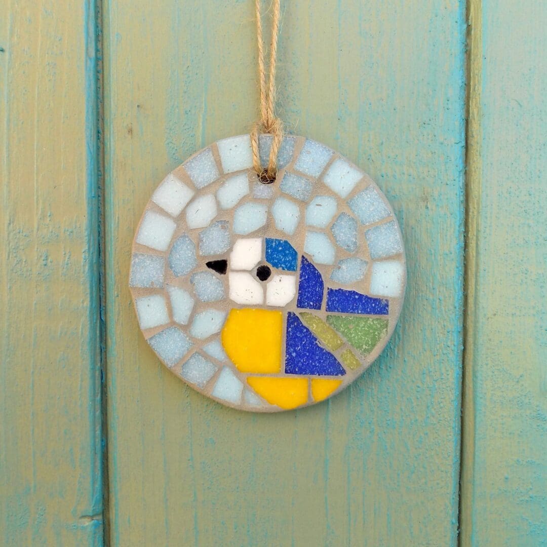 Feathered Friends Mosaic Bird Hanging Garden Decoration Letterbox Gift - Image 2