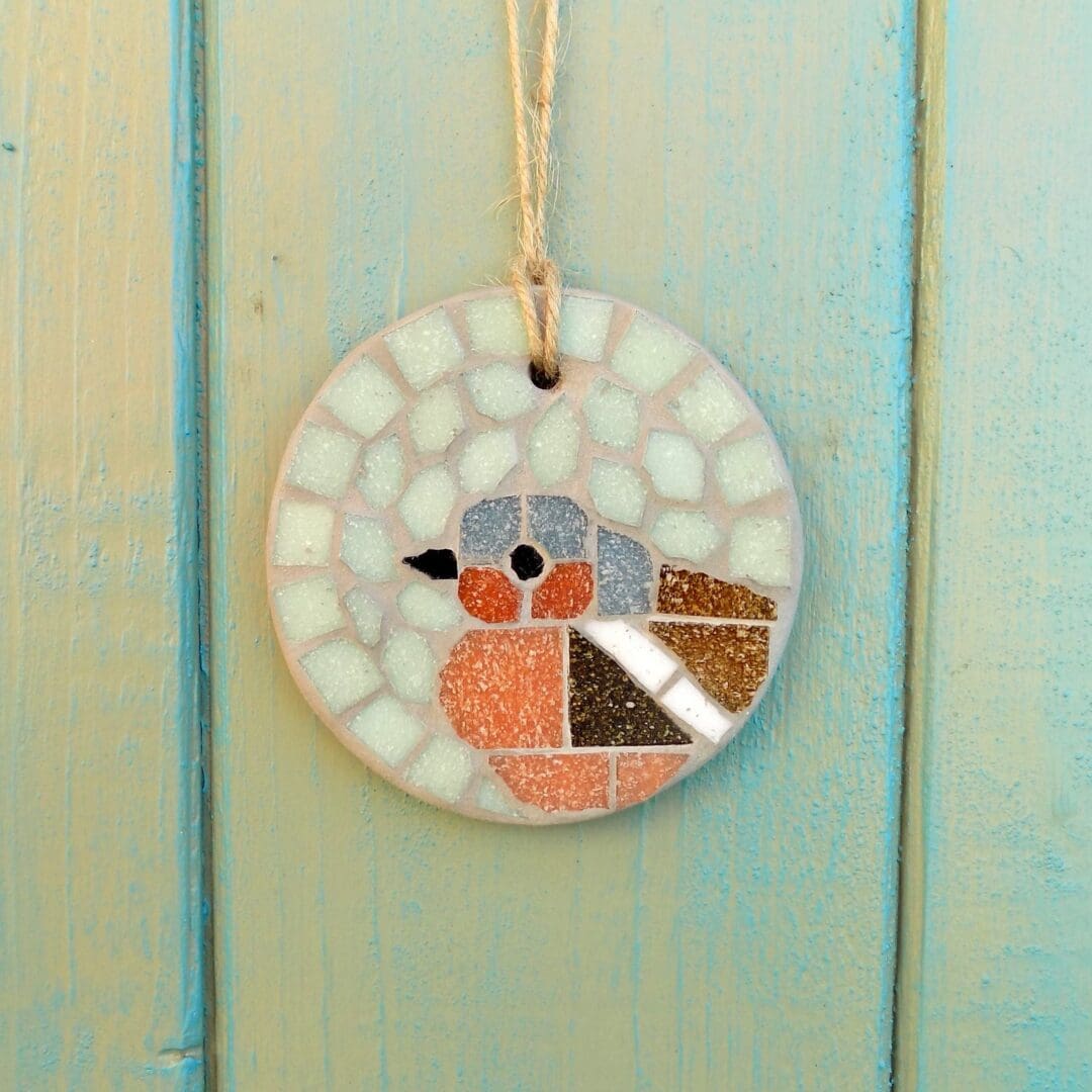 Feathered Friends Mosaic Bird Hanging Garden Decoration Letterbox Gift - Image 4