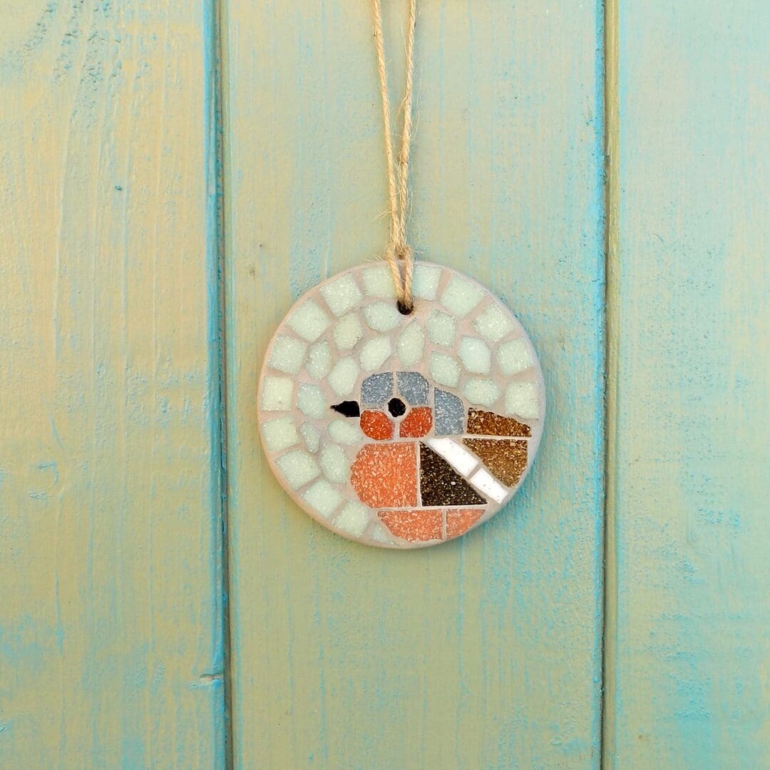 Feathered Friends Mosaic Bird Hanging Garden Decoration Letterbox Gift - Image 5