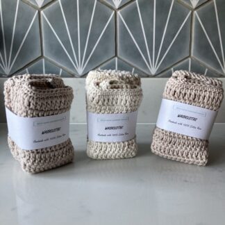 Handmade Crochet Cotton Dishcloths, Set of two Cotton Dishcloths