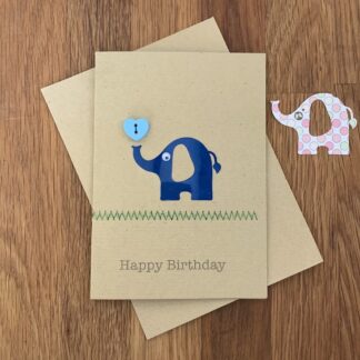 elephant-card-blue-acetate-on-grass