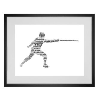 Personalised Fencing Word Art Print