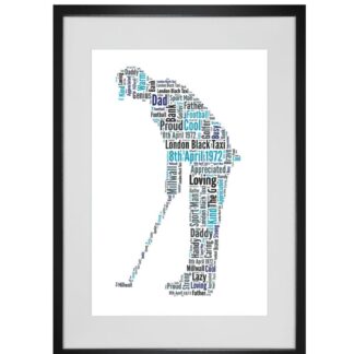 Personalised Golf Word Art Print