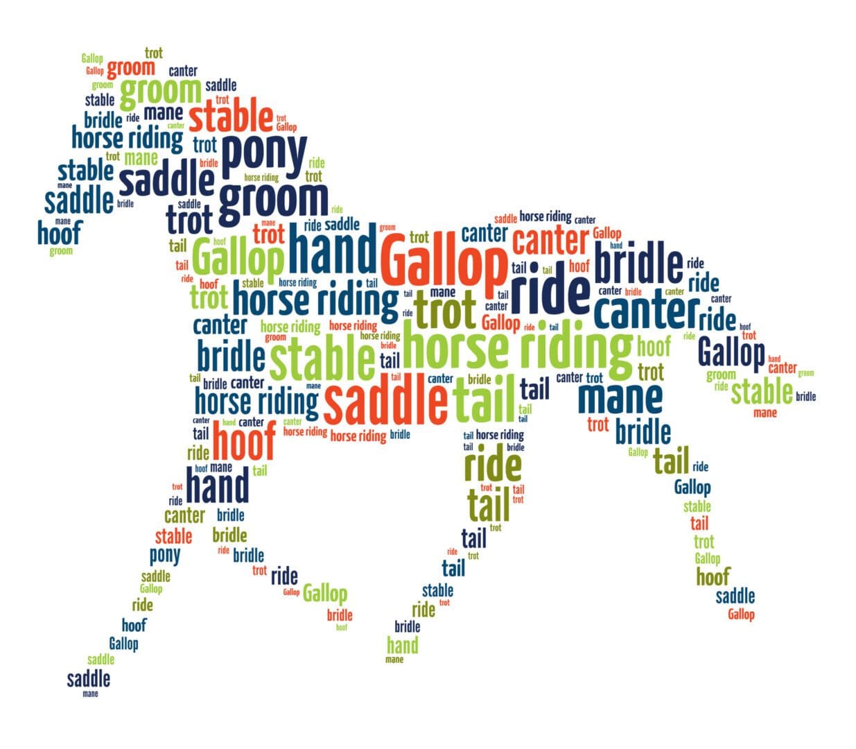 Personalised Horse Word Art Print - Image 3