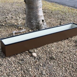 Metal Window cill planter for urban garden wall planter fence balcony planter windowsill plant pot garden trough contemporary modern bespoke custom planter handmade uk window boxes living windows city gardener