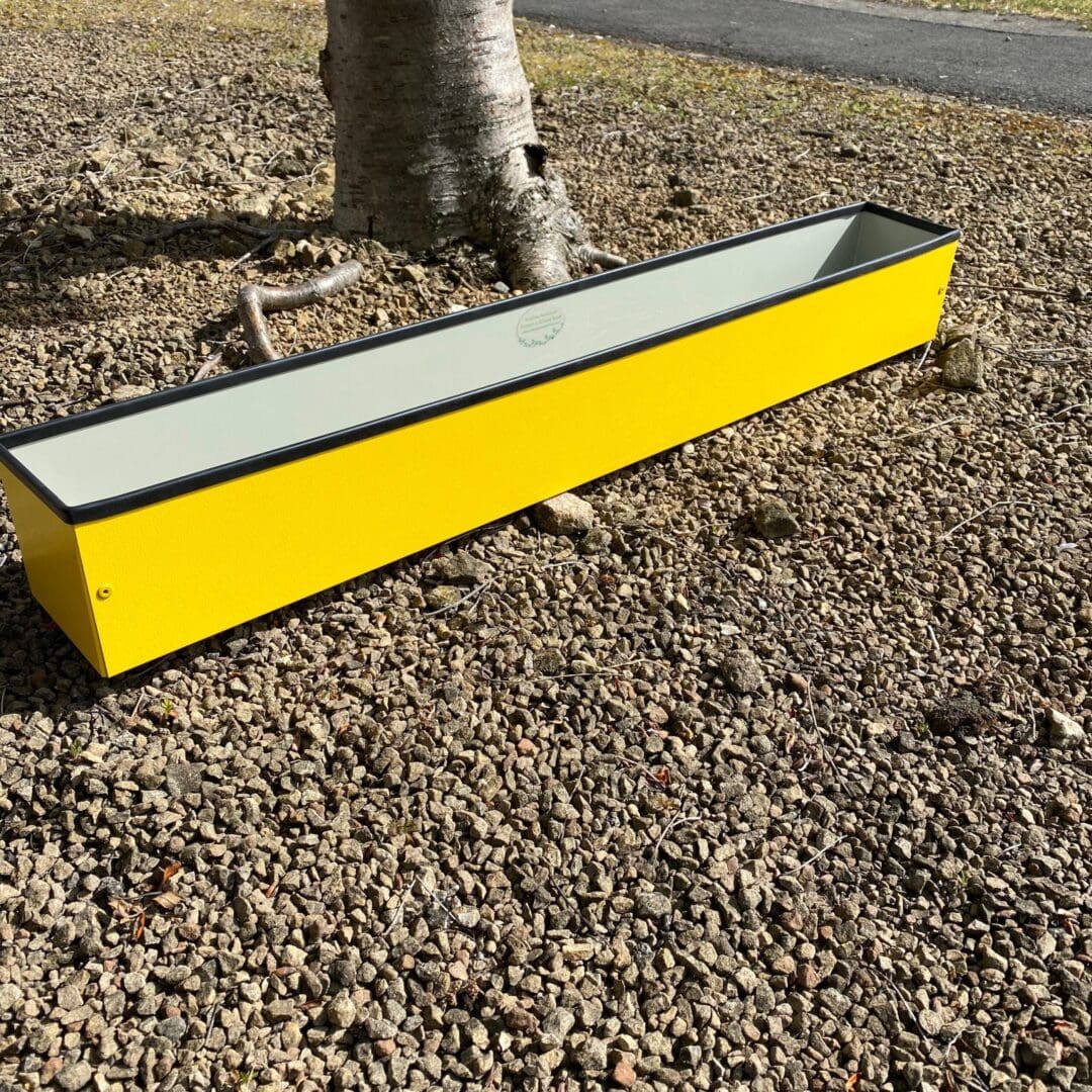 Metal Window cill planter for urban garden wall planter fence balcony planter windowsill plant pot garden trough contemporary modern bespoke custom planter handmade uk window boxes living windows city gardener