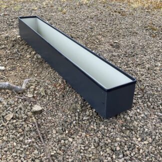 Metal Window cill planter for urban garden wall planter fence balcony planter windowsill plant pot garden trough contemporary modern bespoke custom planter handmade uk window boxes living windows city gardener