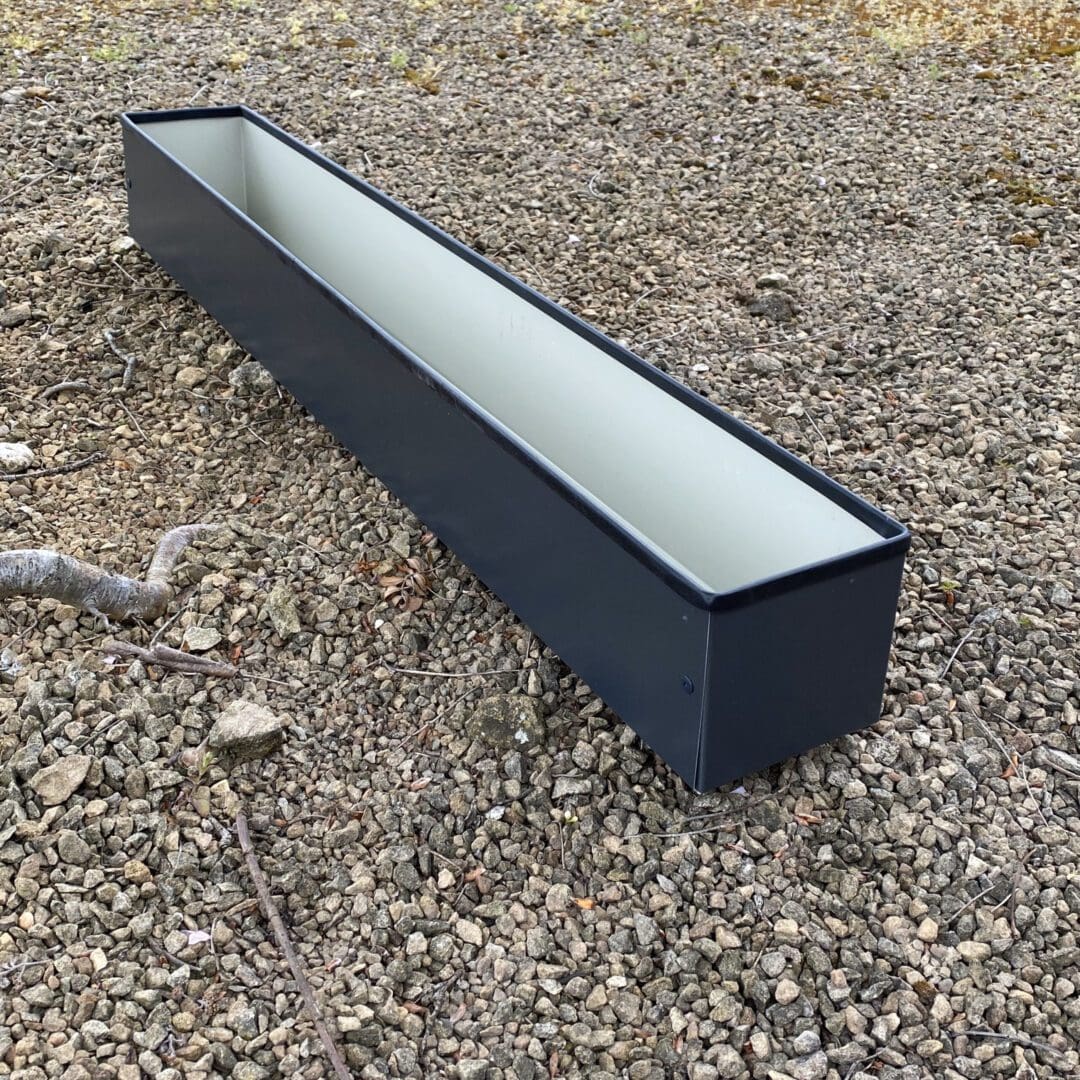 Metal Window cill planter for urban garden wall planter fence balcony planter windowsill plant pot garden trough contemporary modern bespoke custom planter handmade uk window boxes living windows city gardener
