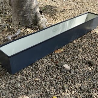 Metal Window cill planter for urban garden wall planter fence balcony planter windowsill plant pot garden trough contemporary modern bespoke custom planter handmade uk window boxes living windows city gardener