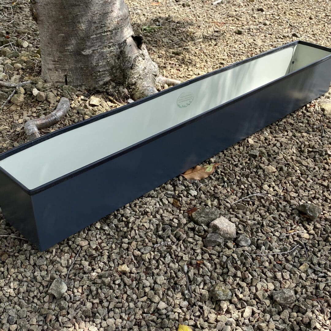 Metal Window cill planter for urban garden wall planter fence balcony planter windowsill plant pot garden trough contemporary modern bespoke custom planter handmade uk window boxes living windows city gardener