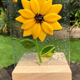 Sunflower tea light/sunflower votive holder/yellow flower/Candle holder/Mother’s Day gift/Birthday gifts/memory gift/Summer sunflower