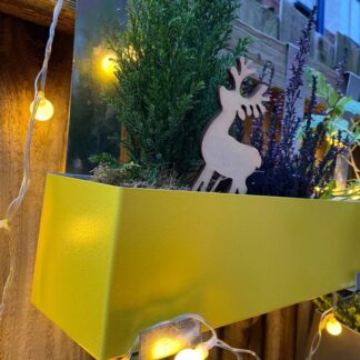 Steel metal planter flower pot urban london garden balcony planter
