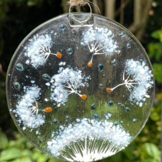 Dandelion Wishes round hanger-Dandelion seed head-House warming gift-Mother’s Day gift-Unique gift