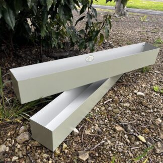 Window Sill Metal planter recycled repurposed narrow urban garden