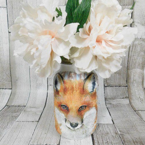 Woodland Fox, Owl, Squirrel or Stag 1 Litre Kilner Jar Vase - Image 7