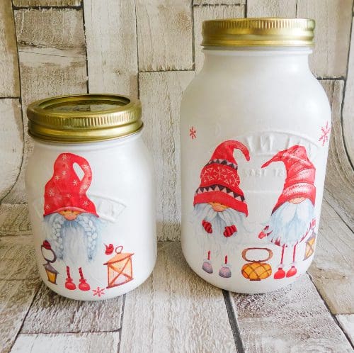 Christmas Gonks Tomte 1 Litre or 500 ml Kilner Storage Jar Vase - Image 3