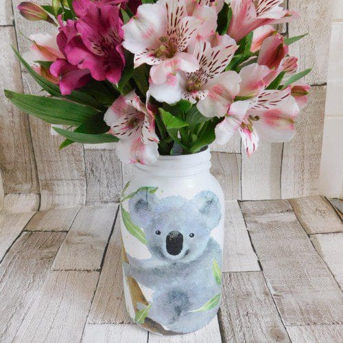 Wildlife Tiger, Koala or Leopard 1 Litre Kilner Jar Vase - Image 7
