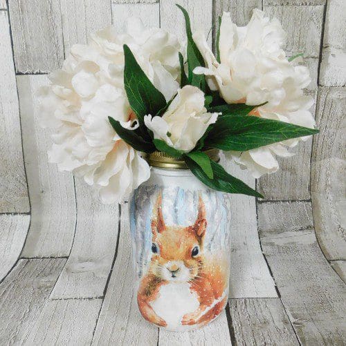 Woodland Fox, Owl, Squirrel or Stag 1 Litre Kilner Jar Vase - Image 9