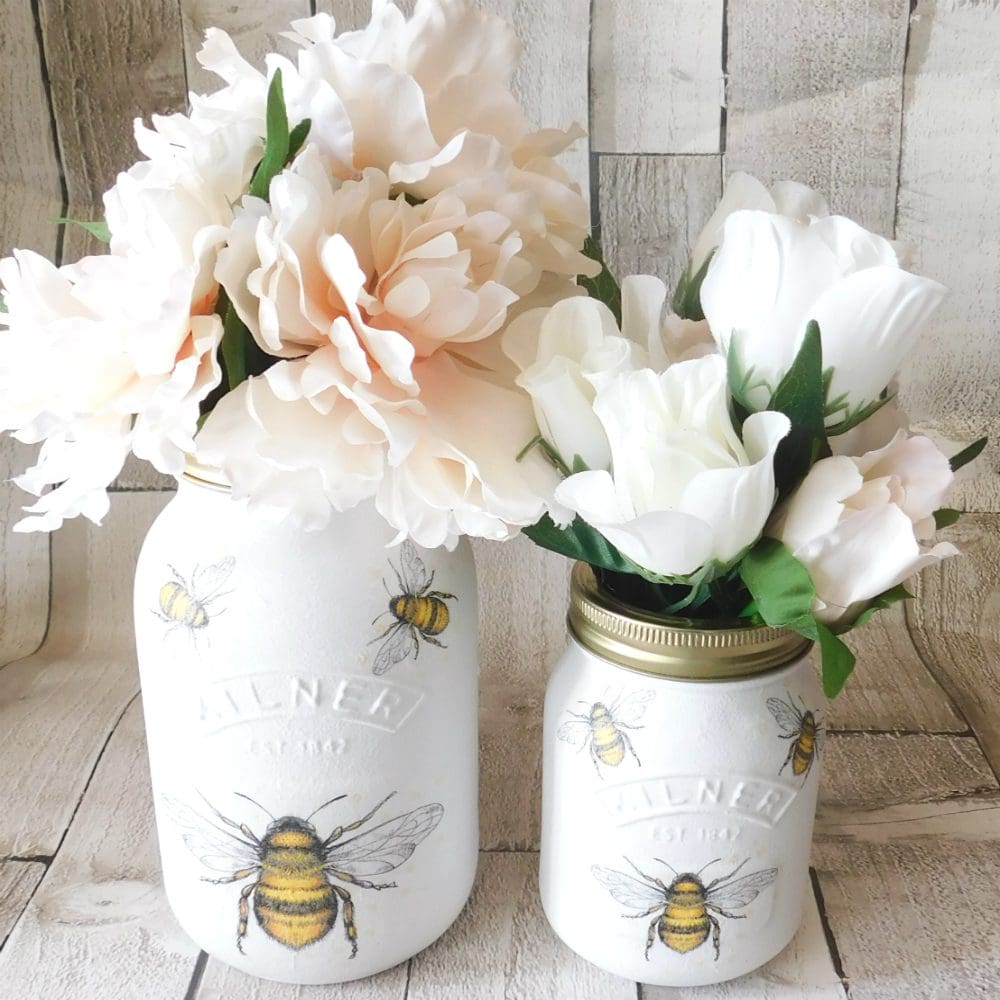 Honey Bees 1 Litre or 500 ml Kilner Storage Jars / Vase - Image 4