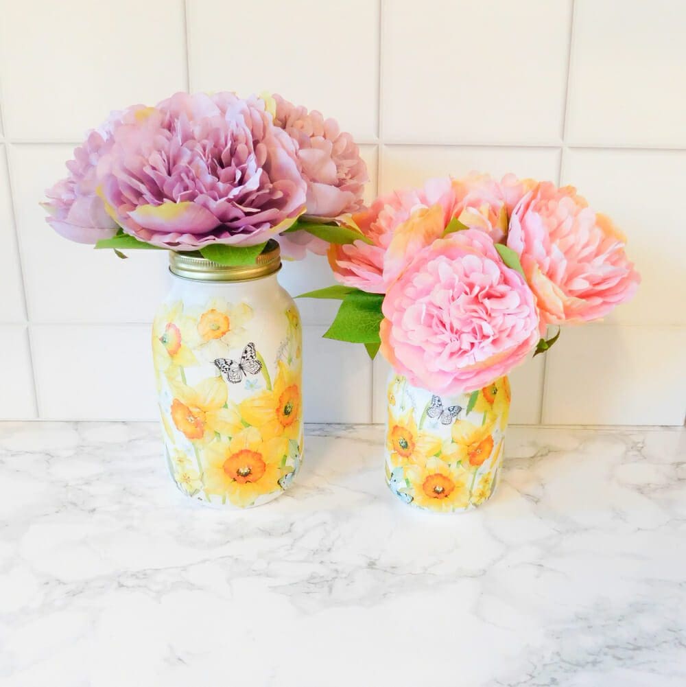Daffodils 1 Litre or 500 ml Kilner Storage Jar Vase - Image 5