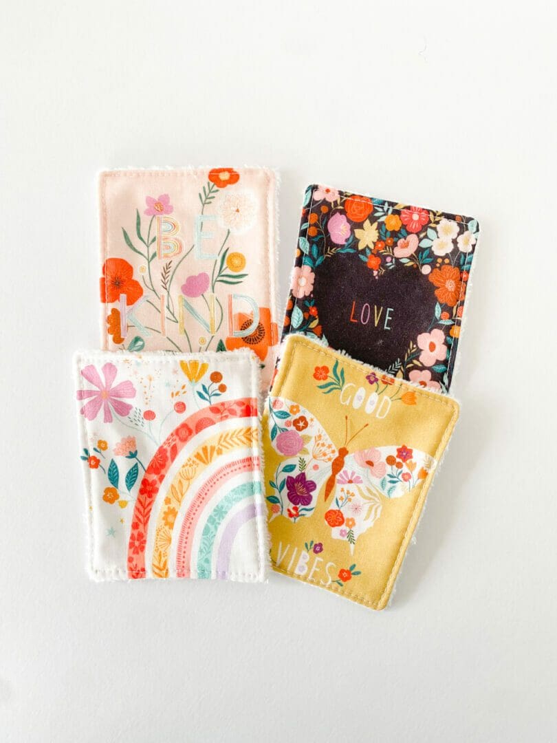 Reusable Makeup Remover Wipes - Sunflowers and Rainbows - in Aid of Ukraine - Image 8
