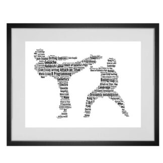 Personalised Martial Arts Word Art Print