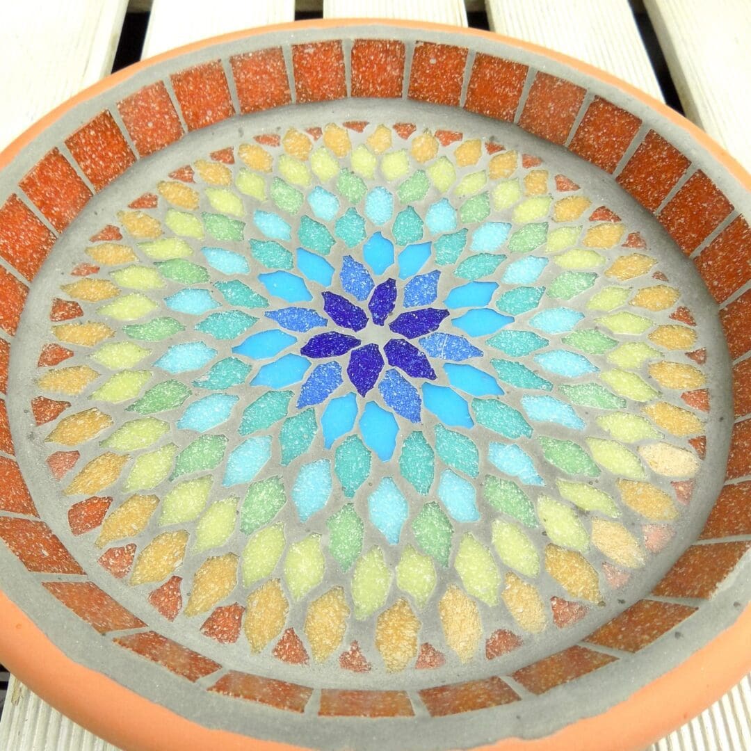 Gypsy Dream Mosaic Bird Bath Wildlife Garden Ornament - Image 5