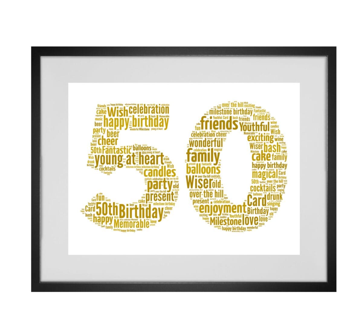 Personalised Number Word Art Print (any number can be made) - Image 5