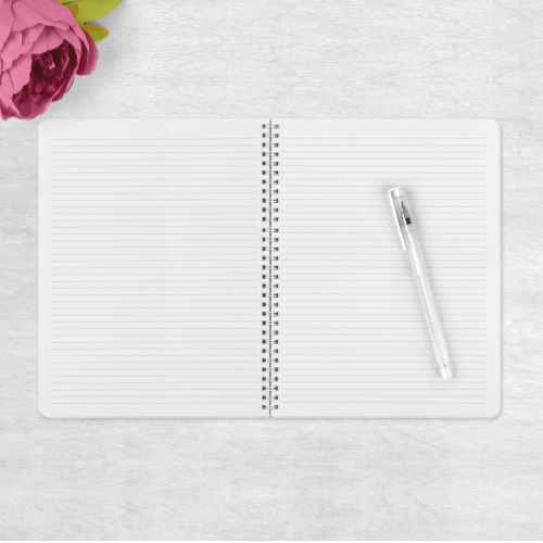 Personalised Rainbow Gonk Notebook | Custom Name Pastel Gnome Journal | A5 or A4 Eco-Friendly Stationery | Whimsical Heart & Rainbow Gift - Image 4